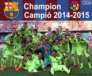 пазл ФК Барселона, чемпион 2014-2015